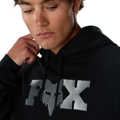 Sudadera con capucha FOX F HEAD X FLEECE negra