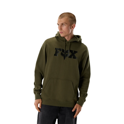 Sudadera con capucha FOX F HEAD X FLEECE verde