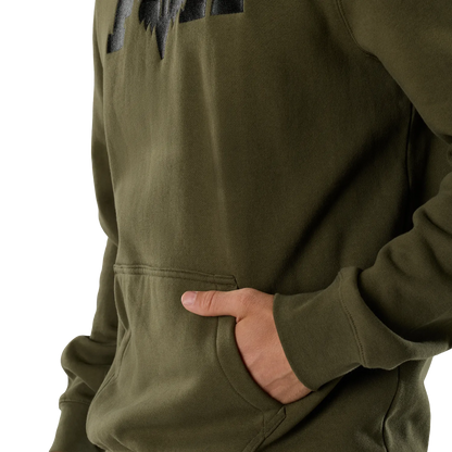 Sudadera con capucha FOX F HEAD X FLEECE verde