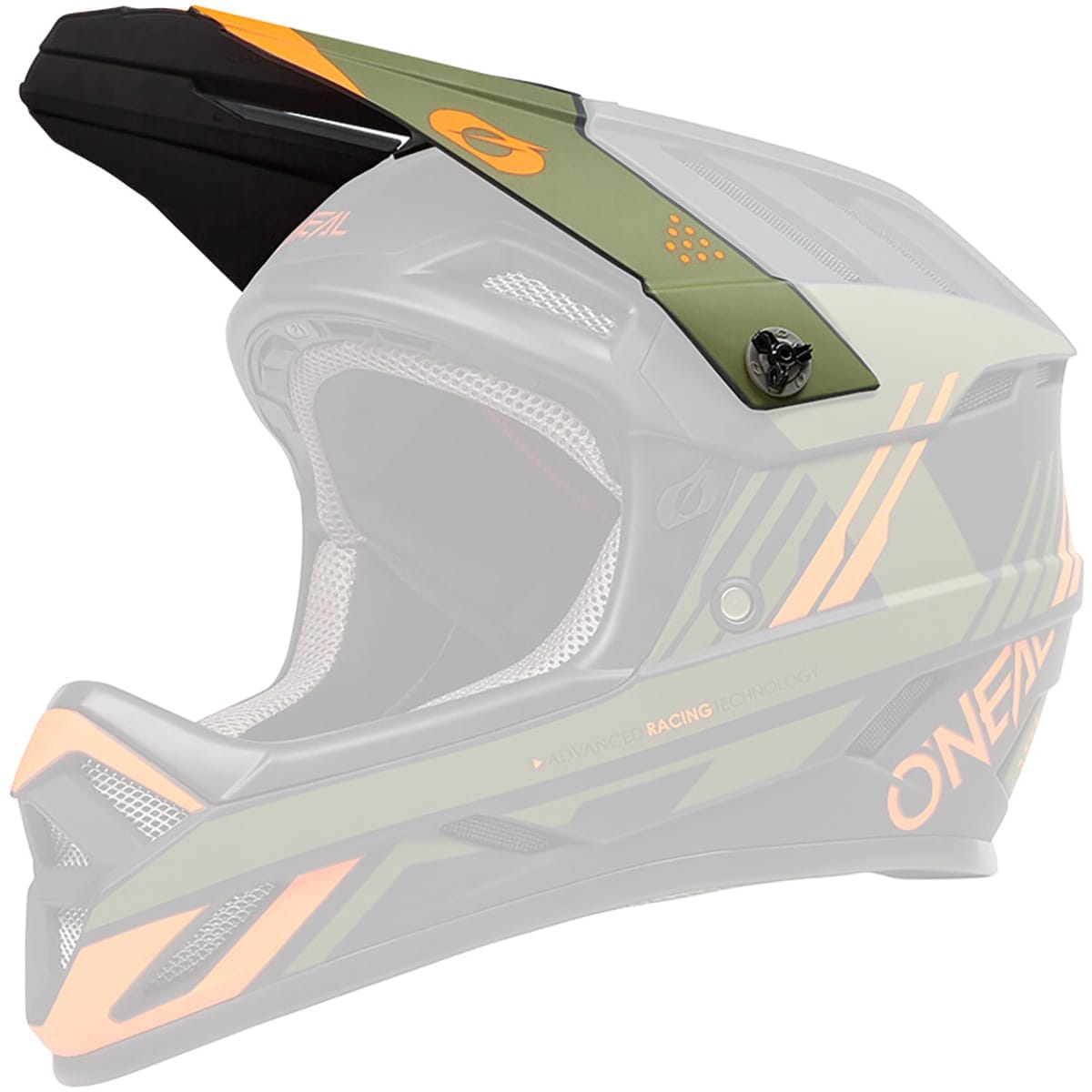 Casque VTT O'NEAL BACKFLIP STRIKE Noir/Orange/Vert olive