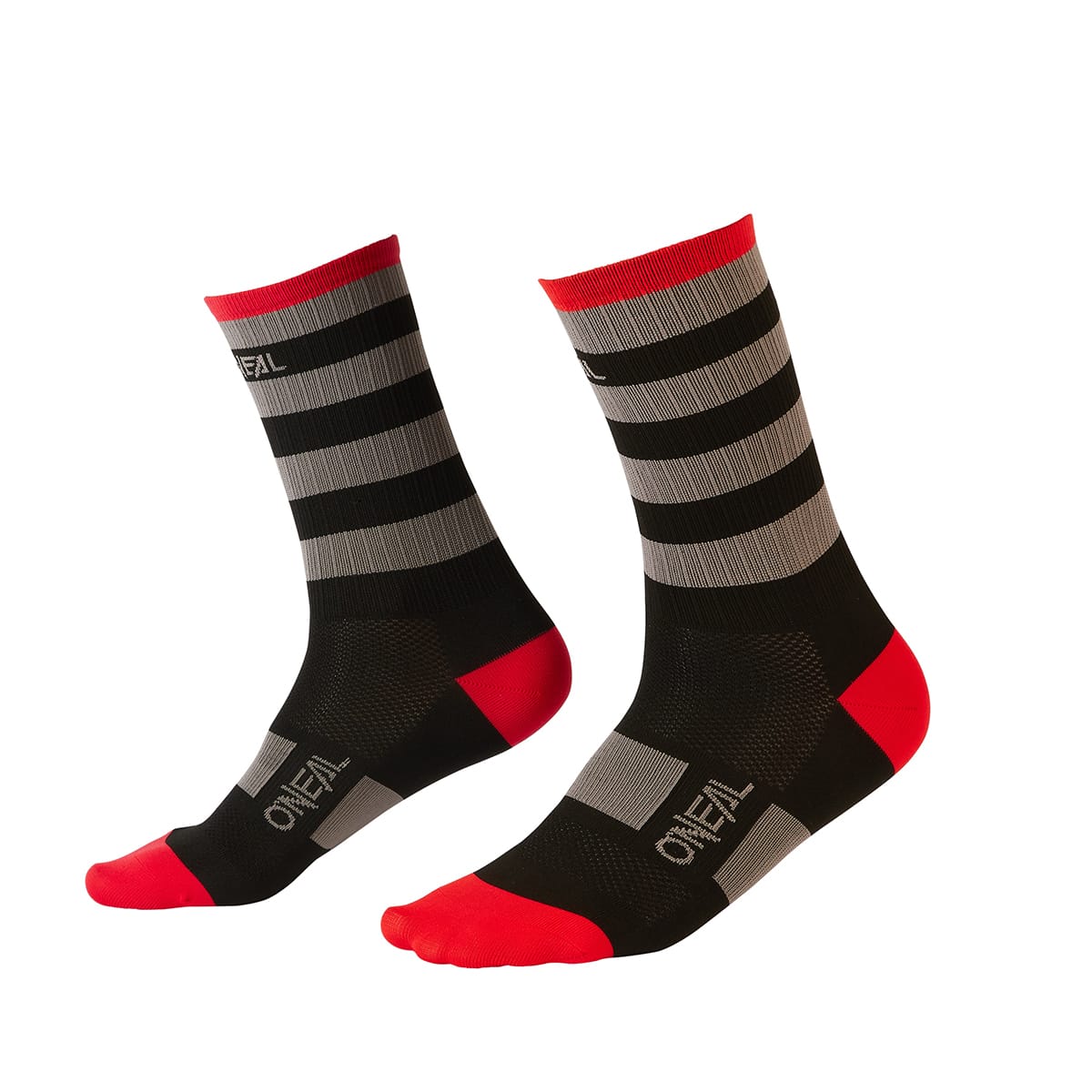 Calcetines O'NEAL MTB PERFORMANCE STRIPE Negro/Gris/Rojo