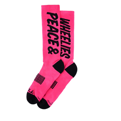Calcetines TROY LEE DESIGNS PERFORMANCE PEACE & WHEELIES Fúcsia
