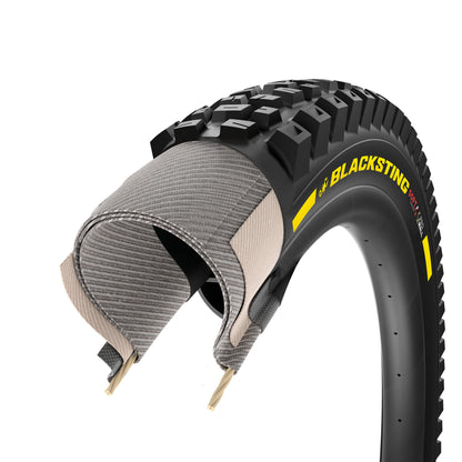 Neumático PIRELLI SCORPION BLACK STING 27.5x2.40 Soft ProWall Tubeless Ready de aro flexible negro/amarillo Edición Equipo