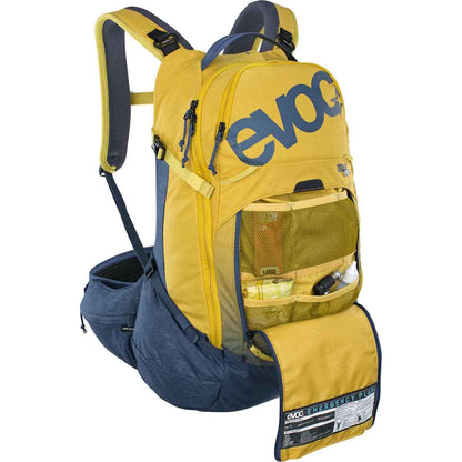 Mochila con Dorsal EVOC TRAIL PRO 26L Amarillo/Azul