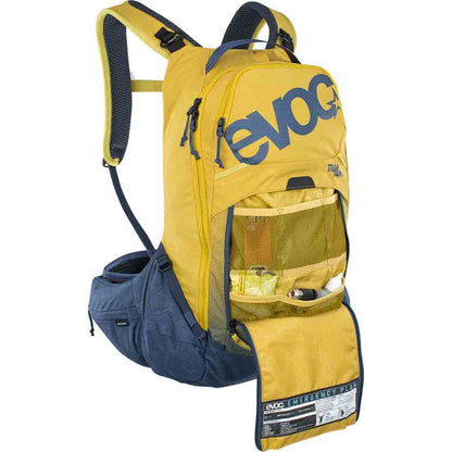 Mochila con Respaldo EVOC TRAIL PRO 16L Amarillo/Azul