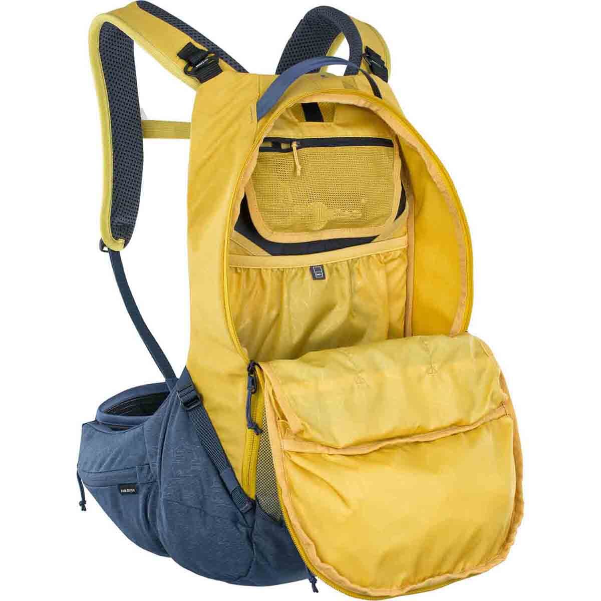 Sac à Dos avec Dorsale EVOC TRAIL PRO 16L Jaune/Bleu