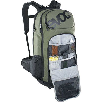 Mochila con Protección Dorsal EVOC FR TOUR E-RIDE 30L Caqui