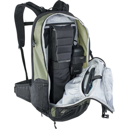 Mochila con Protección Dorsal EVOC FR TOUR E-RIDE 30L Caqui