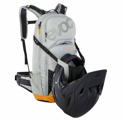 Mochila con Protección Dorsal EVOC FR ENDURO E-RIDE 16L Gris/Naranja