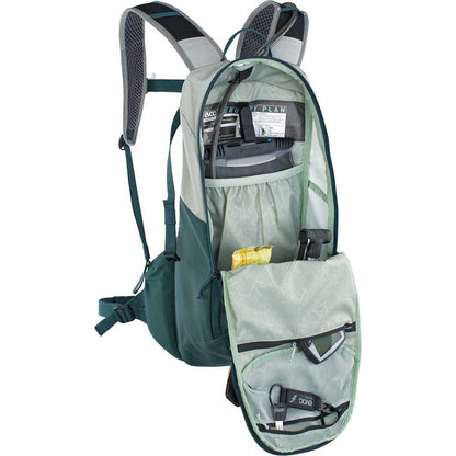 Mochila EVOC E-RIDE 12L Gris/Petrol
