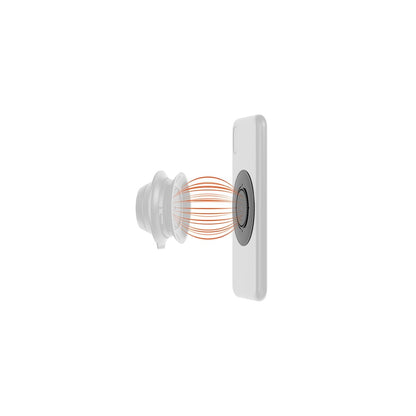Parche FIDLOCK VACUUM para smartphone universal negro — ilustración del guiado magnético