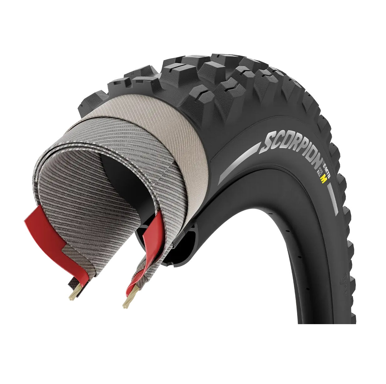 Neumático PIRELLI SCORPION E-MTB M 29x2.6 Tubeless Ready Soft Negro/Oro 4355600