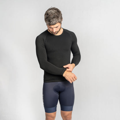 Camiseta interior de manga larga GRIPGRAB PACR PRIMAVERA OTOÑO SIN COSTURAS negra