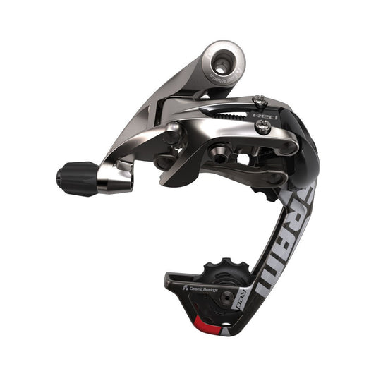 Cambio trasero SRAM RED de 10 velocidades y caja media – vista del producto sobre fondo blanco