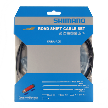 Kit de Cables y Fundas de Desviador SHIMANO DURA-ACE 9000 Polímero Negro