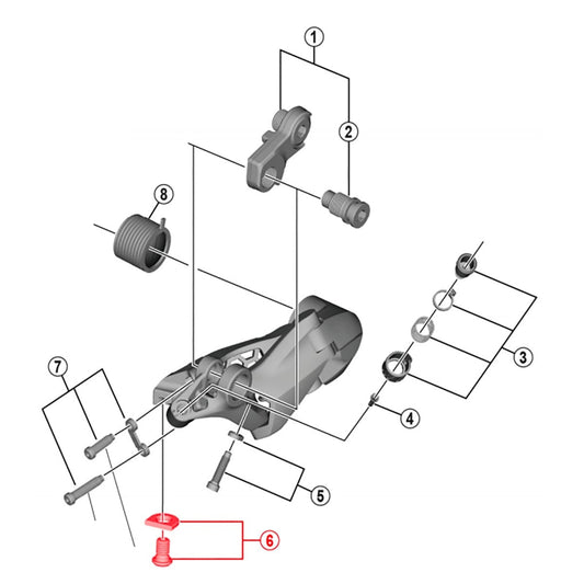 Vis de Fixation de Câble de Dérailleur Arrière SHIMANO ULTEGRA RD-R8000