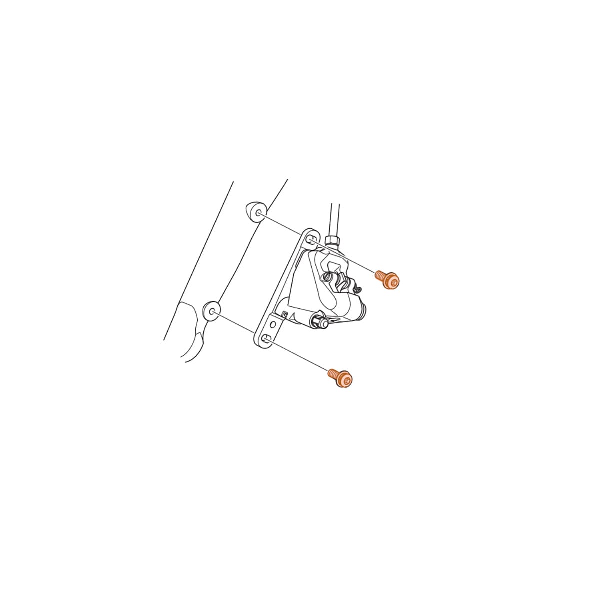 SHIMANO DURA-ACE FLATMOUNT R9170 Tornillo montaje pinza delantera