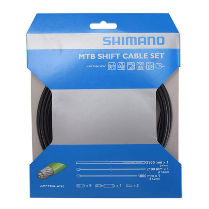 Kit de Cables y Fundas de Desviador SHIMANO MTB Optislick