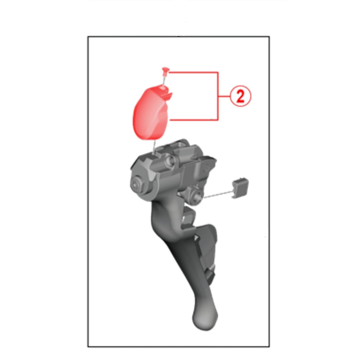 Capot Frontal Droit avec Vis pour Levier SHIMANO ULTEGRA ST-R8000 #Y0DK98030