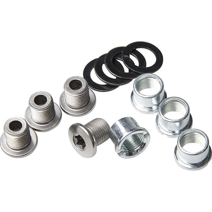 Kit 4 Tornillos y Chimeneas M8x8,5 mm para Biela SHIMANO ZEE FC-M640