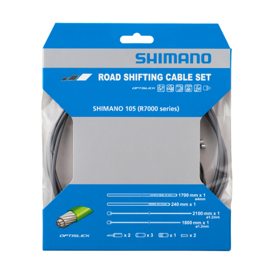 SHIMANO OT-SP41 Kit de cable y funda de cambio Optislick Gris