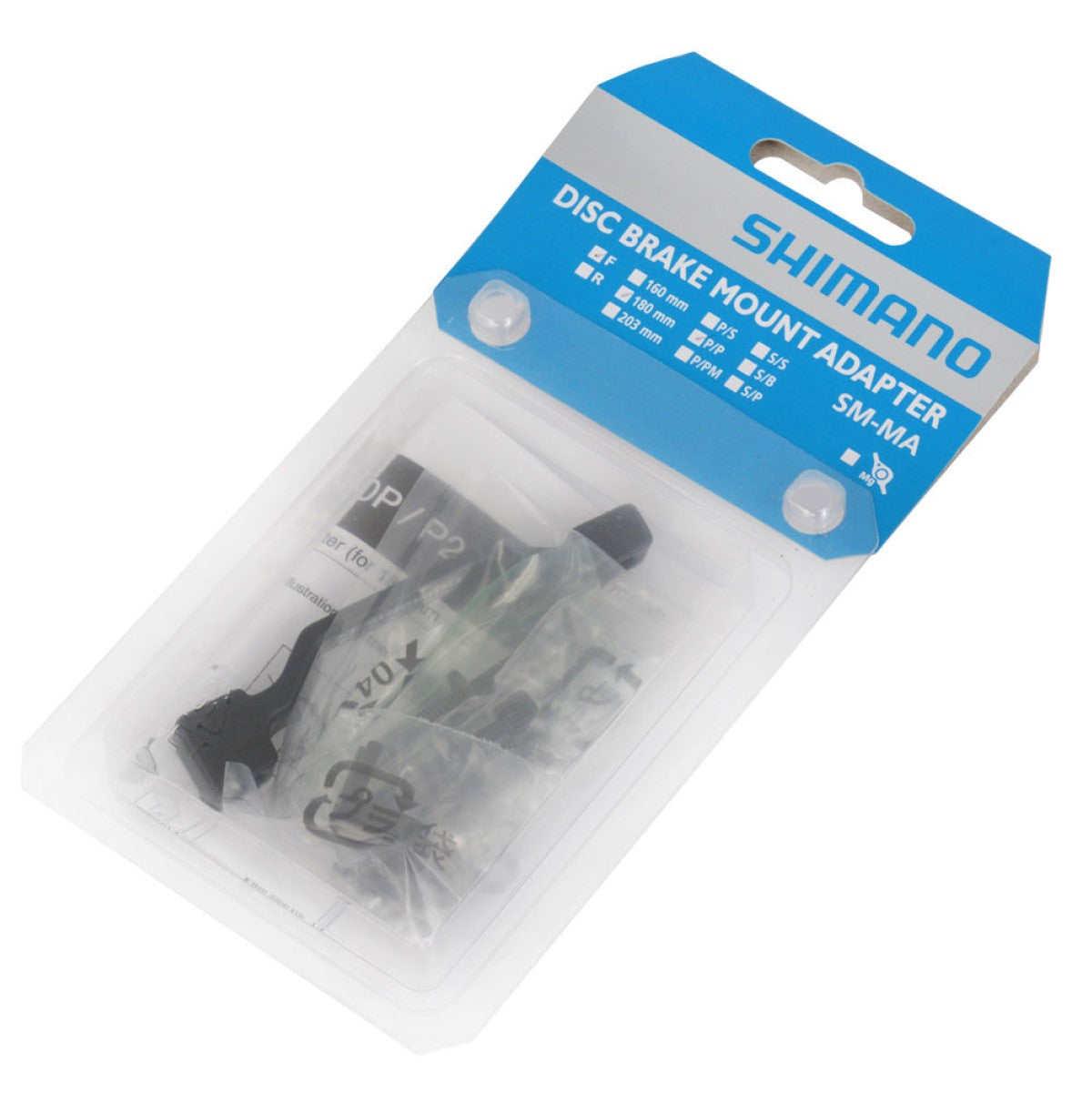 Adaptador pinza delantera/trasera SHIMANO PM/PM (+20 mm) 180 mm