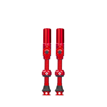 Válvulas Tubeless MUC-OFF Big Bore Hybrid (Schrader) Large Rojo