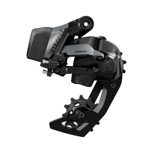 Cambio trasero SRAM RIVAL AXS E1 2x12V, máximo 36 dientes (sin batería) – vista del producto sobre fondo blanco
