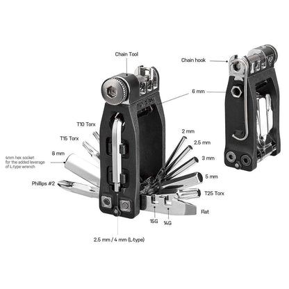 Multiherramienta TOPEAK NINJA 16+ (16 herramientas)