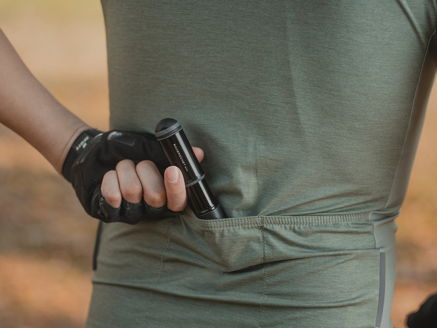 TOPEAK RACEROCKET Mini Bomba de Mano Negra