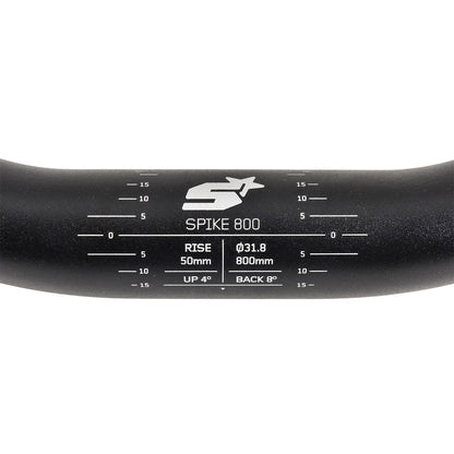 Manillar SPANK SPIKE 800 Rise 50 mm 31,8/800 mm Negro