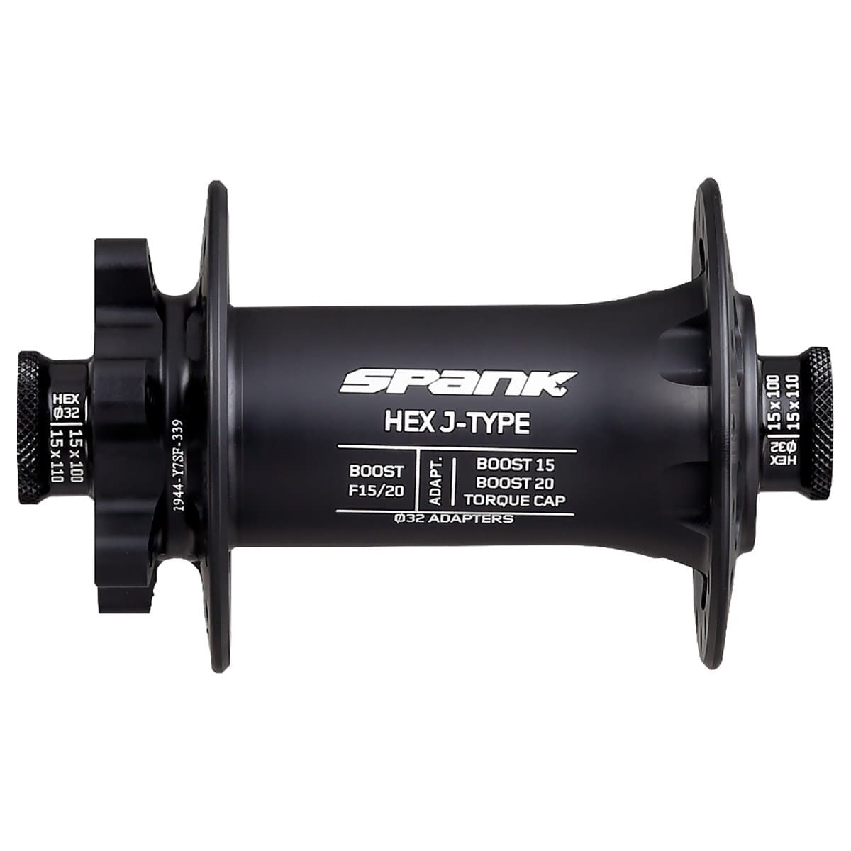 Moyeu Avant SPANK HEX 15/20 mm Boost Noir