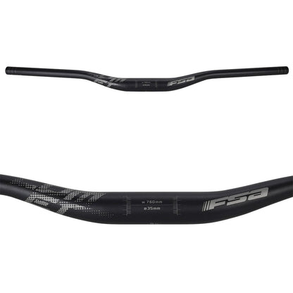 Manillar FSA COMET Aluminio Rise 25mm 35/760mm Negro