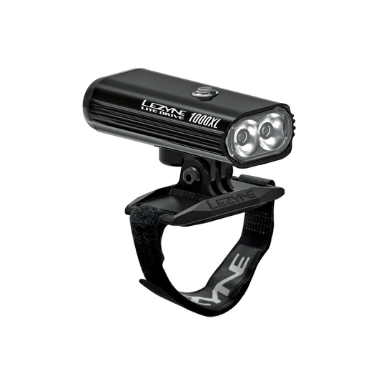 CASCO LEZYNE LITE DRIVE 1000XL luz frontal Negro