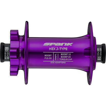 Buje Delantero SPANK HEX 15/20 mm Boost 32 Agujeros Violeta