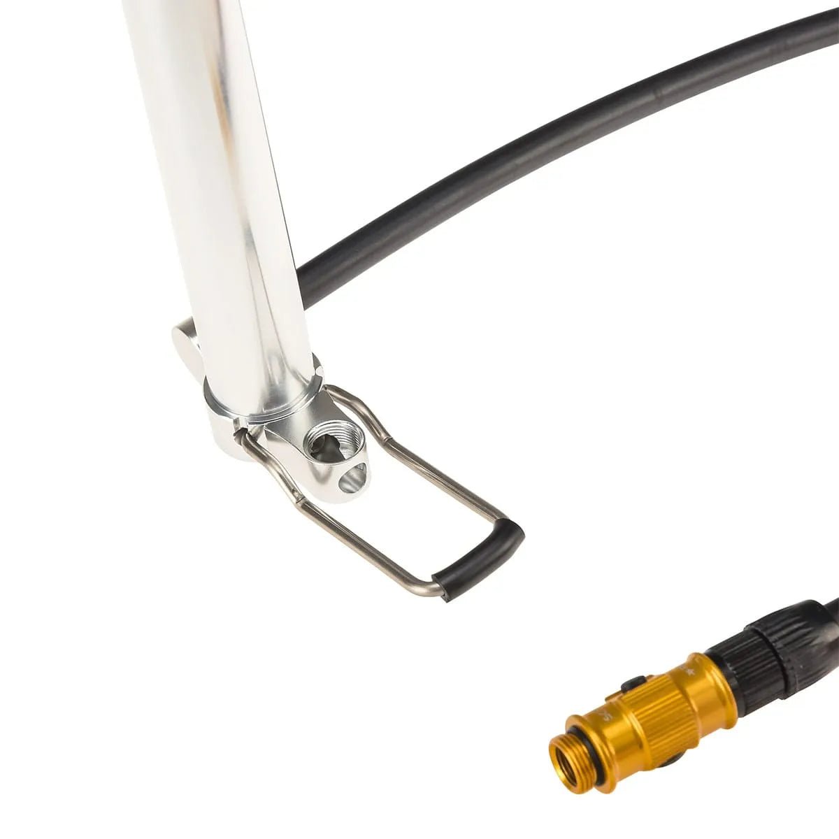 LEZYNE MICRO FLOOR DRIVE HP Bomba de pie compacta plateada