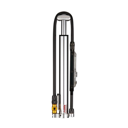 Bomba de Pie Compacta LEZYNE MICRO FLOOR DRIVE DIGITAL HVG Plata