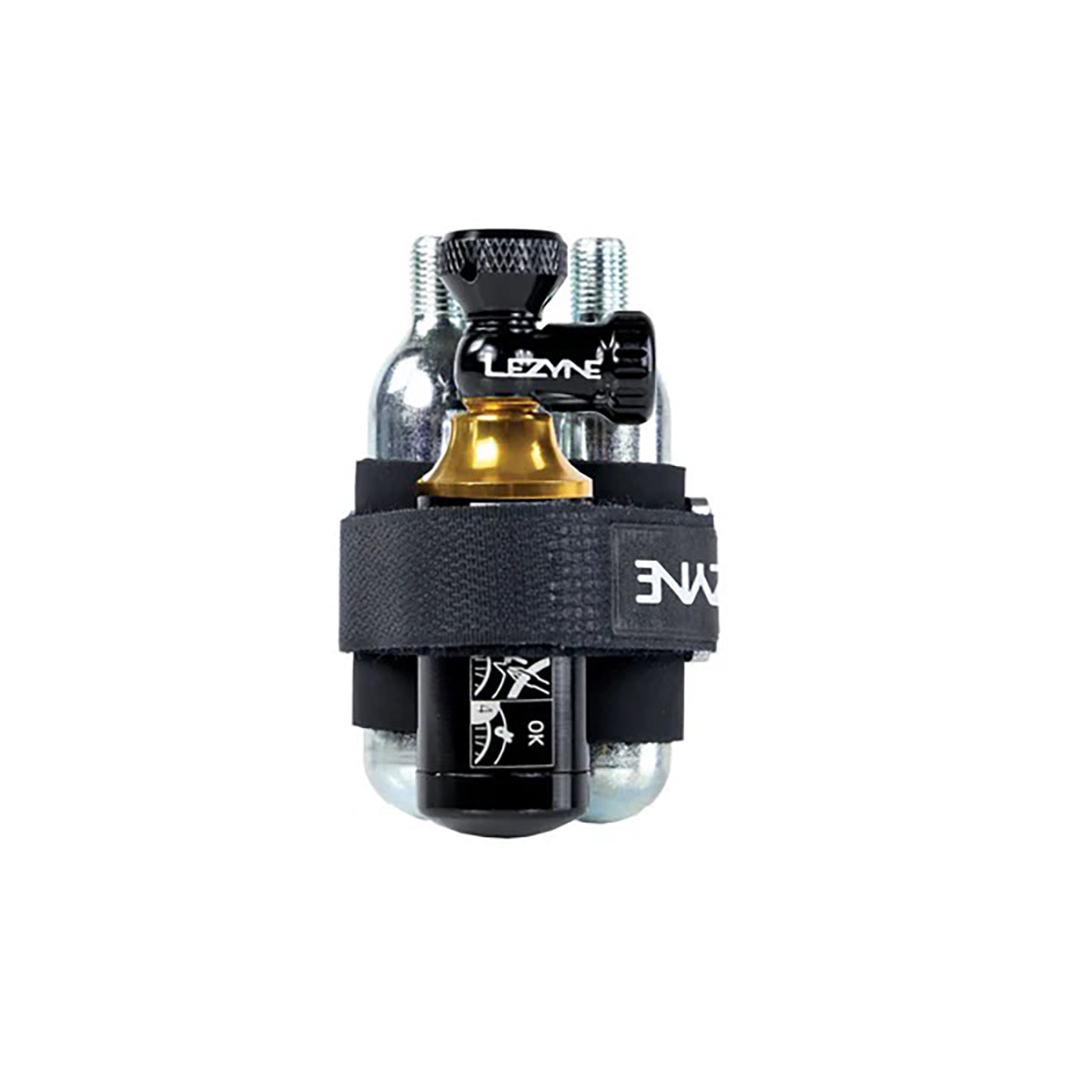 Kit de Reparación Tubeless CO2 LEZYNE BLASTER + 5 Mechas + 2x Cartuchos CO2