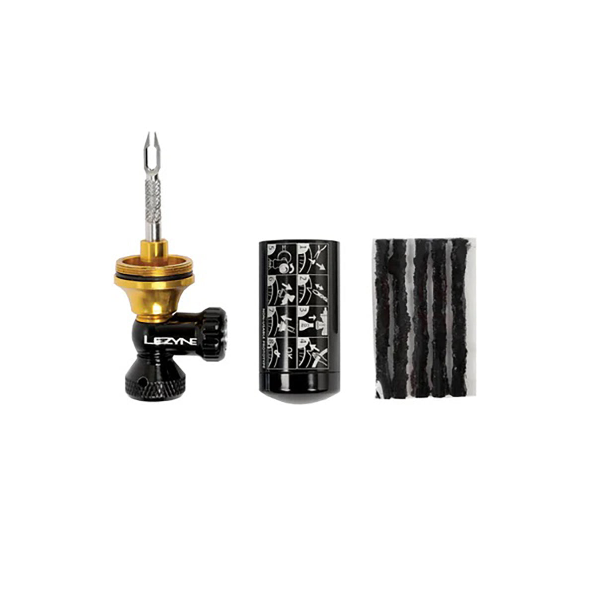 Kit de Reparación Tubeless CO2 LEZYNE BLASTER + 5 Mechas + 2x Cartuchos CO2