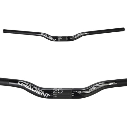 Manillar FSA GRADIENT Aluminio Rise 25mm 31,8/760mm Negro