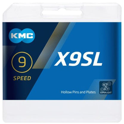 Cadena 9V KMC X9SL Plata