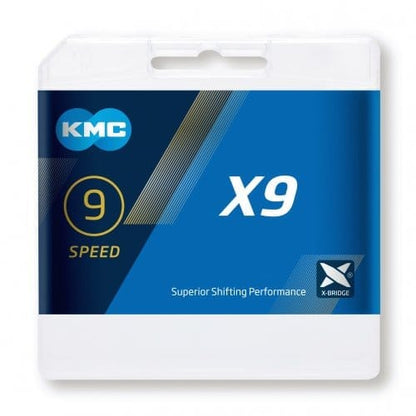 Cadena 9V KMC X9L Ti-N Oro