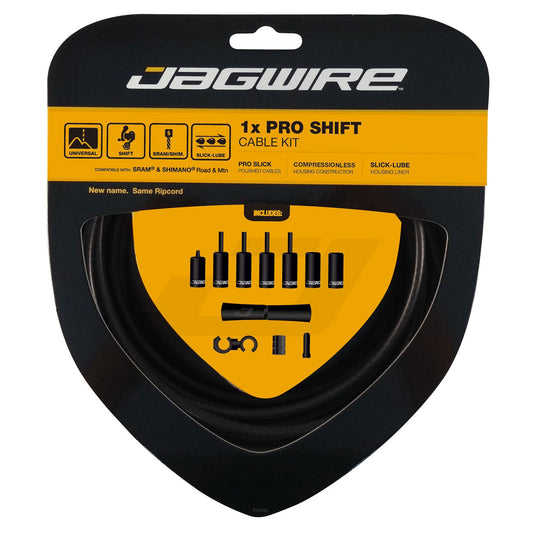 JAGWIRE PRO SHIFT 1X Kit de cable y manguera de desviador negro/acero