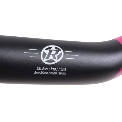 Manillar REVERSE COMPONENTS BASE Rise 35mm 790mm Negro/Magenta