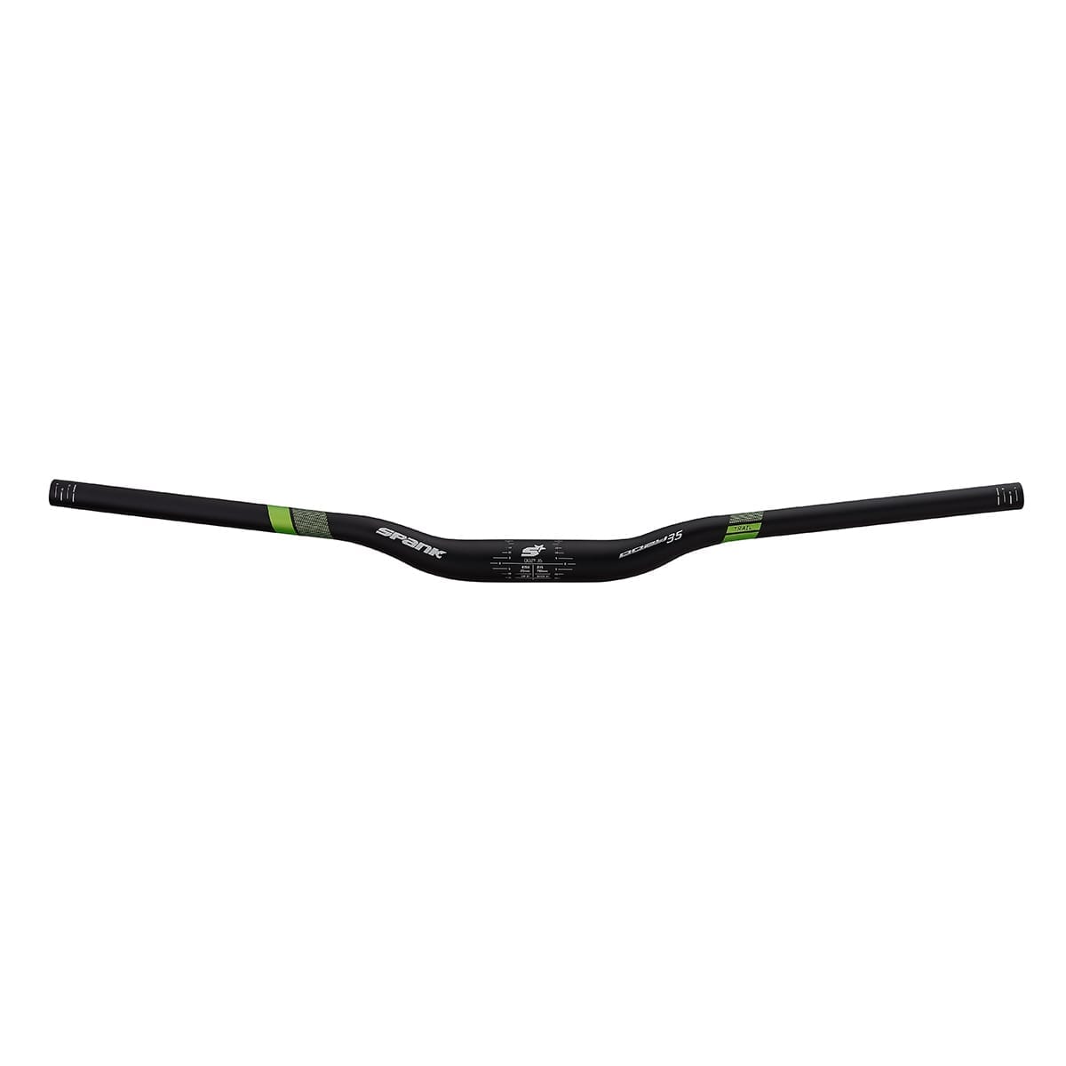 Percha SPANK OOZY 35 Rise 25mm 35/780mm Negro/Verde