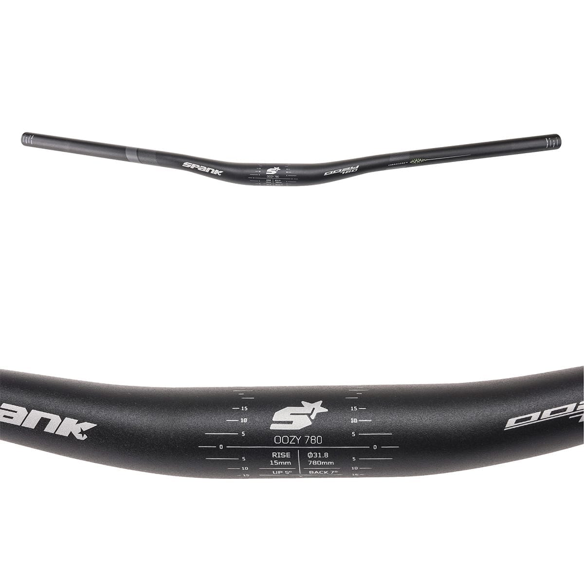 SPANK OOZY TRAIL 780 VIBROCORE Rise 15mm 780mm Percha Negra