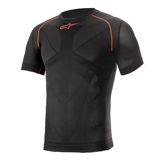 ALPINESTARS RIDE TECH V2 SUMMER Ropa interior de manga corta Negro/Rojo