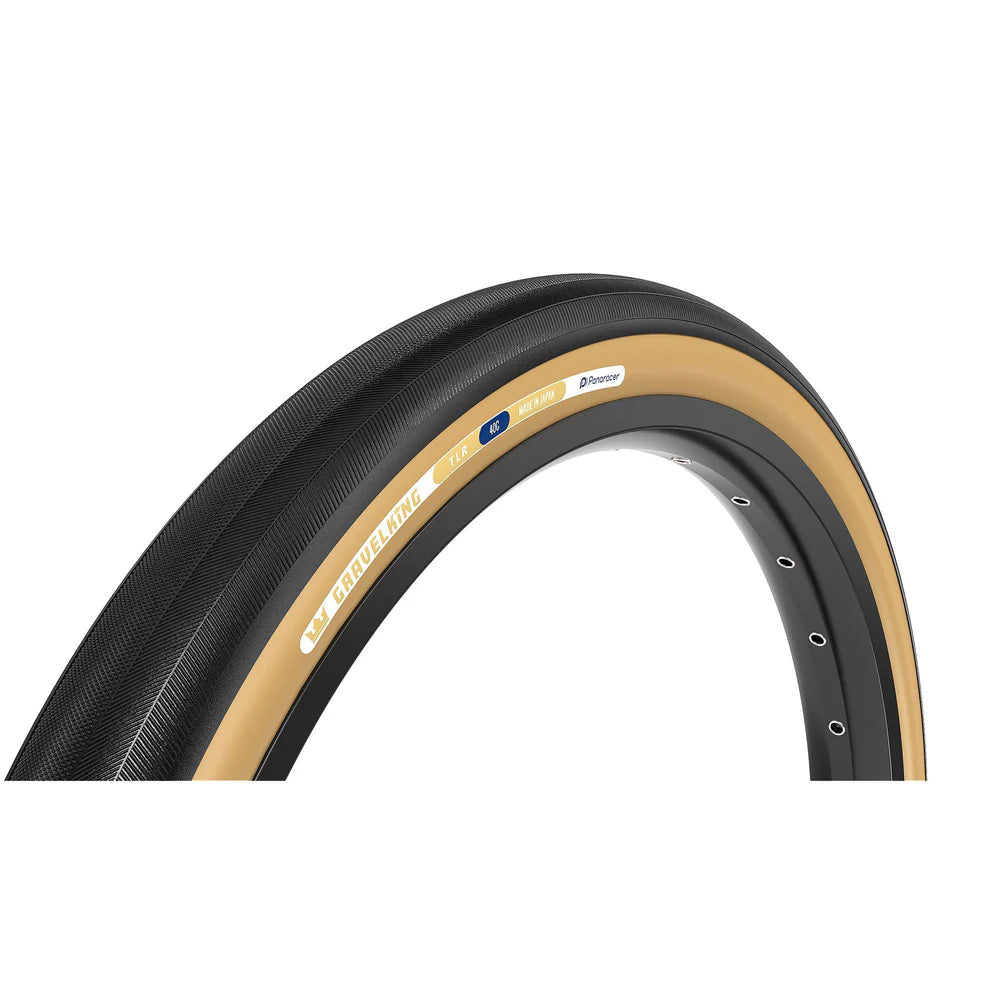 Neumático PANARACER GRAVELKING SLICK TLR 700x30c Tubeless Ready Beige