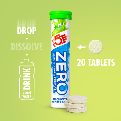 Pastillas de Hidratación Electrolitos HIGH5 ZERO (x20) Limón