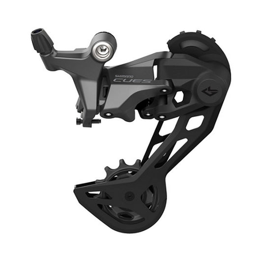 Cambio trasero SHIMANO CUES U6020-SGS de 10 velocidades y caja larga – vista del producto sobre fondo blanco